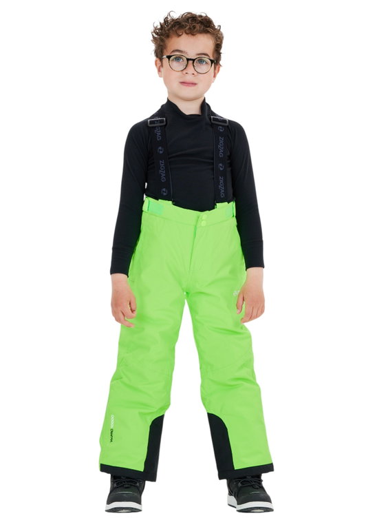 Zigzag Winter-Skihose Provo W-PRO 10.000 (wasserdicht, atmungsaktiv, Schneefang) geckogrün Kinder